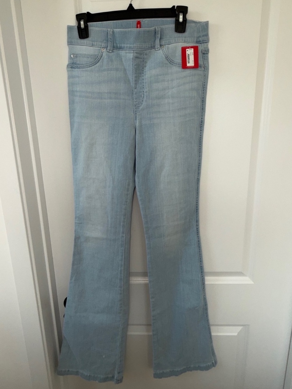 NWT SPANX Flare Jeans Light Wash | L Tall 34โ Inseam | Slimming